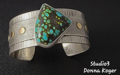 Dotted Turquoise Cuff