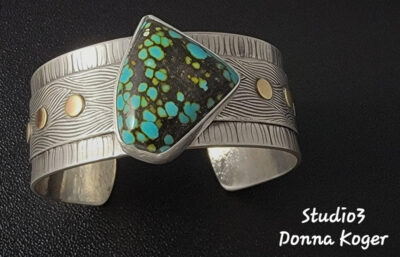 Dotted Turquoise Cuff